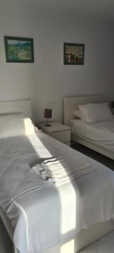 Кровать или кровати в номере Penthouse with panoramic view
