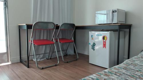 Albergue Cultural Hostelにあるキッチンまたは簡易キッチン