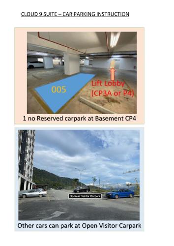 a screenshot of a flyer for a car parking institution at Cloud 9 Suite - Midhills Genting Highland in Genting Highlands