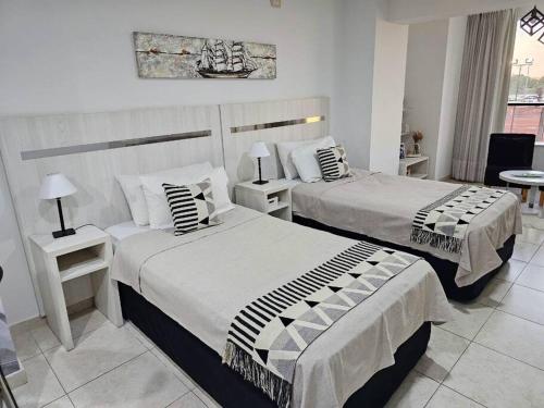 Ένα ή περισσότερα κρεβάτια σε δωμάτιο στο Diseño y confort Monoambiente a pasos del Río!