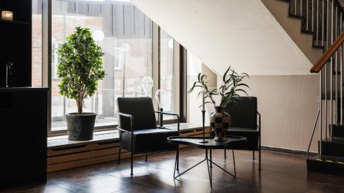 Χώρος καθιστικού στο Comfort Hotel Skellefteå