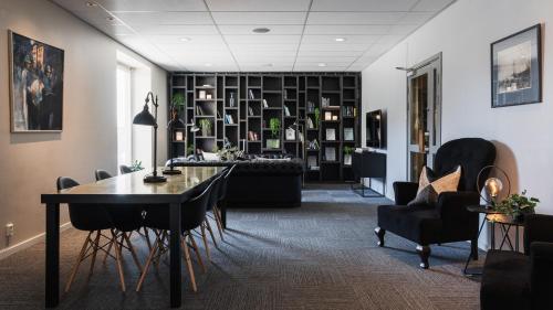 Χώρος καθιστικού στο Comfort Hotel Skellefteå