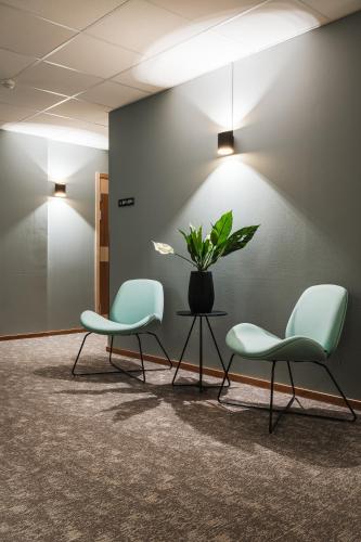 Χώρος καθιστικού στο Comfort Hotel Skellefteå