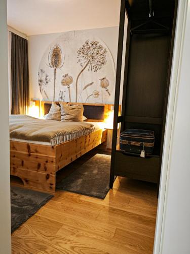 Katil atau katil-katil dalam bilik di Grünseeappartement