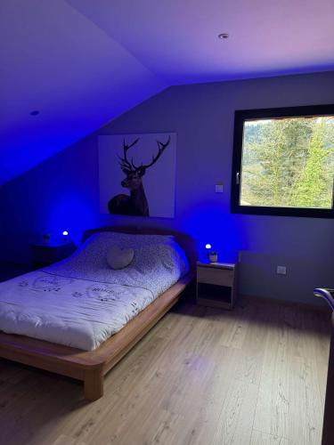 Postel nebo postele na pokoji v ubytování Gîte du Bambi