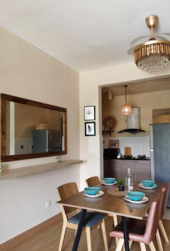Dapur atau dapur kecil di Bird's Nest Homestay Resort Living Style