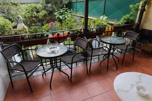 A balcony or terrace at Hotel Piola