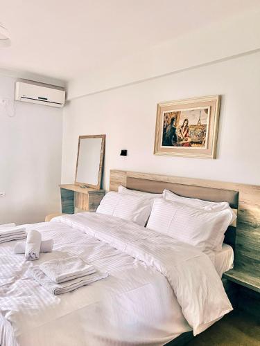 מיטה או מיטות בחדר ב-Hotel KASHTA