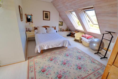 Postelja oz. postelje v sobi nastanitve 669-Villa Roz Veur a la baie des trepasses