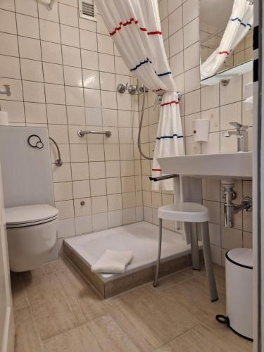 Koupelna v ubytování Apart Hotel Freiburg
