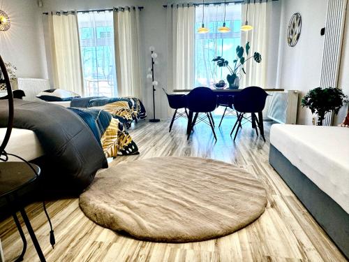 Χώρος καθιστικού στο Apartamenty i pokoje „Pod Jedynką”