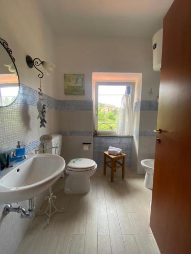 Koupelna v ubytování Country House La Scortica