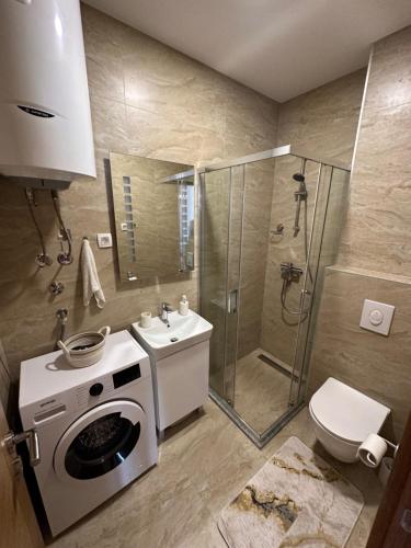 Vannituba majutusasutuses Apartman Diplomat