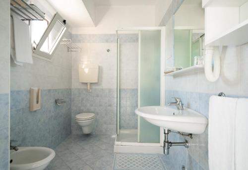 Koupelna v ubytování Hotel Marconi