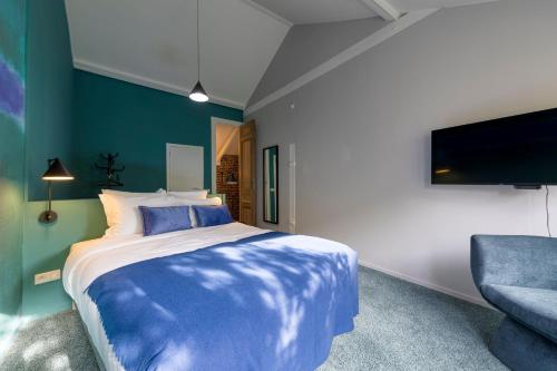 Atelier K - Art Guesthouse in Brusselsにあるベッド