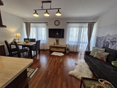 Μια τηλεόραση ή/και κέντρο ψυχαγωγίας στο Apartament11 Brzozowa 5minut Krupówki, garaż