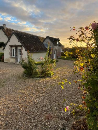 a house with a gravel driveway in front of it at Edda Country House - Val de Loire in Onzain