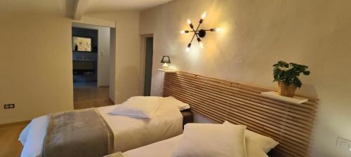 La Bastide de Sigalasにあるベッド