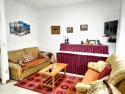 a living room with two couches and a fireplace at 4 bedrooms house with city view and terrace at Burgos in Burgos