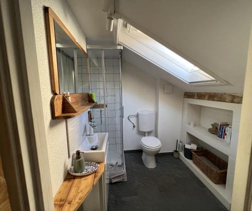 Koupelna v ubytování Eco Chalet Style Apartment