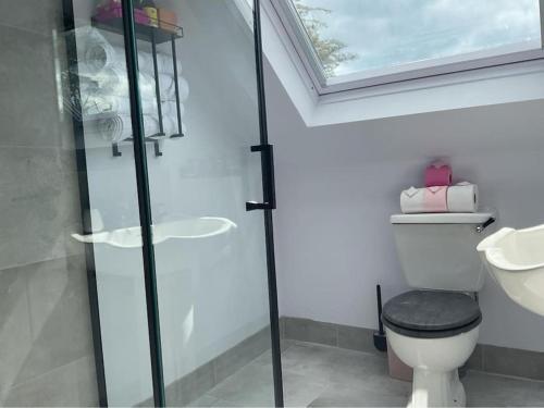 Koupelna v ubytování Casa Rosa