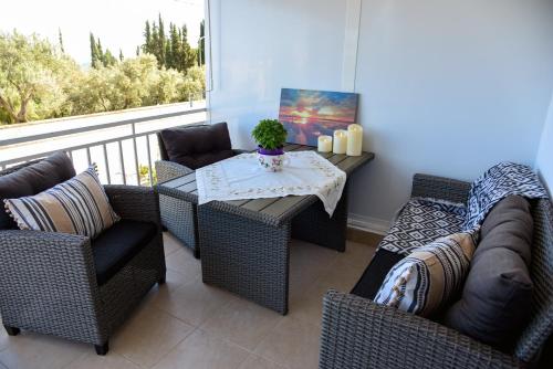 Χώρος καθιστικού στο SunShine apartment