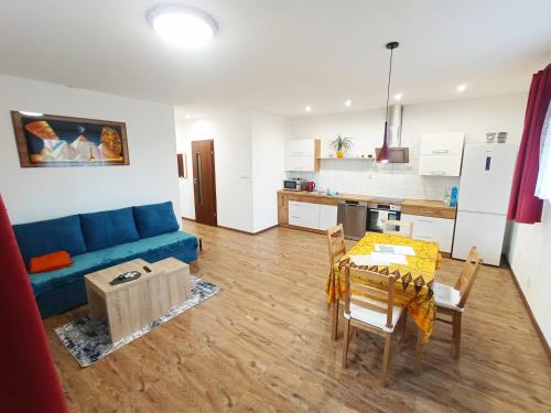 Kuchyň nebo kuchyňský kout v ubytování Apartmán SCHEYER