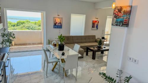 Χώρος καθιστικού στο Villa castros delmare