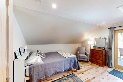 Ένα ή περισσότερα κρεβάτια σε δωμάτιο στο Maplewood Loft