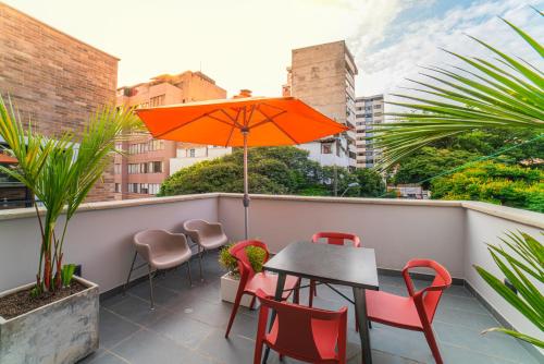 Balkón nebo terasa v ubytování ERE Centenario Luxury Suites