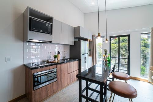 Kuchyň nebo kuchyňský kout v ubytování ERE Centenario Luxury Suites