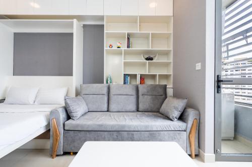 Χώρος καθιστικού στο Saigon Downtown - Rivergate Residence