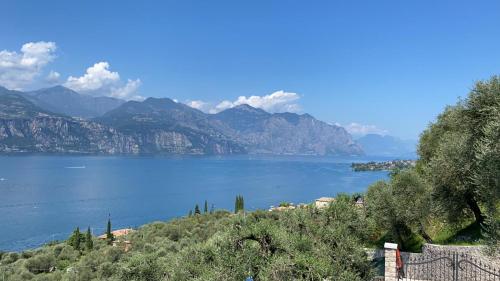 a view of a lake with mountains in the background at BB Kasa Katia in Malcesine