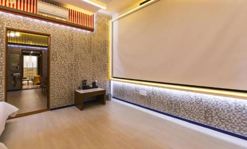 Postel nebo postele na pokoji v ubytování Hotel Eat Dot Com Alpeuseu Oncheon