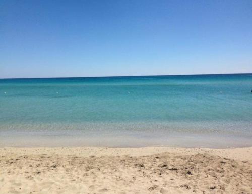 a view of the ocean from the beach at Ristel Casa Vacanza in Lizzano
