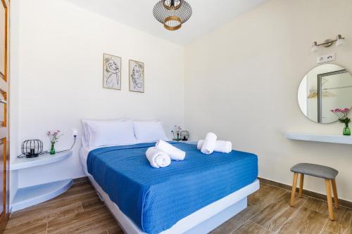 Ένα ή περισσότερα κρεβάτια σε δωμάτιο στο Villa Nana