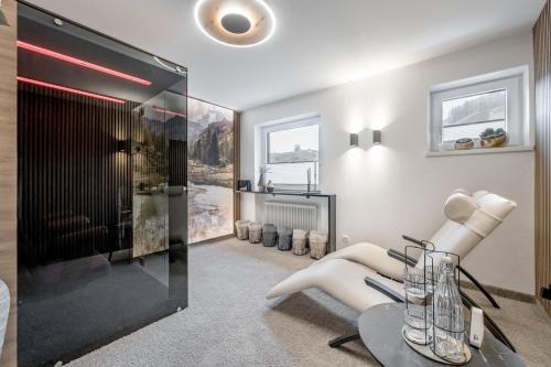 Posezení v ubytování Chalet Heimatjuwel