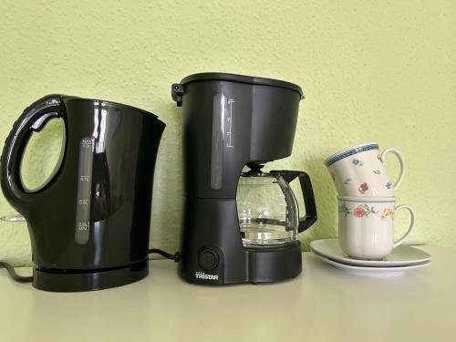 Fasilitas pembuat kopi dan teh di Ferien und Freizeithof Engelau - Zi 2