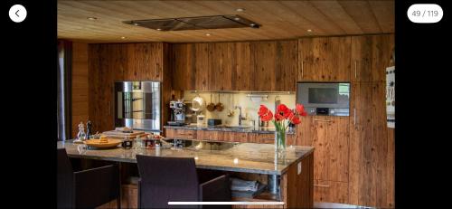 Kjøkken eller kjøkkenkrok på Chalet Caramelle - Top of Grindelwald