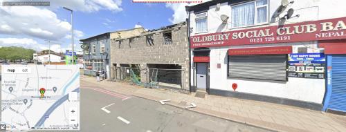 an image of an empty street with a building at Double Bedroom with private bathroom and shared kitchen in Oldbury