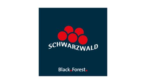 um logótipo para a floresta negra com as palavras schnauzer wand em Hugenhof Kirchzarten bei Freiburg em Kirchzarten