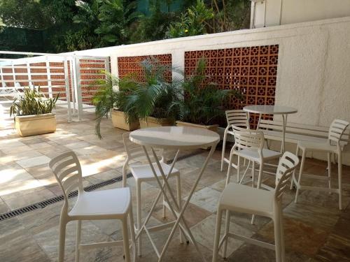 A balcony or terrace at Apartamento Parque Jardim Europa