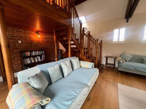 Hafan Hedd – a peaceful retreat in the heart of Aberaeron, sleeps up to 6, dog friendly tesisinde bir oturma alanı