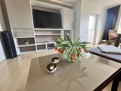 TV a/nebo společenská místnost v ubytování Brockenblick