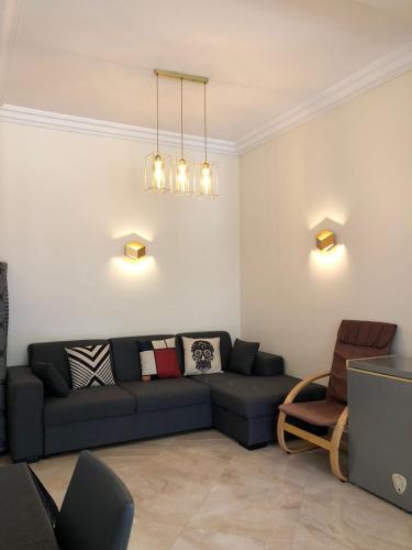 Posezení v ubytování Appartement moderne CASABAY BEACH Sidi Rahal