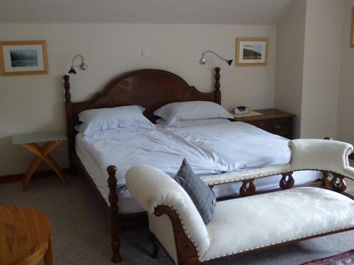 Posteľ alebo postele v izbe v ubytovaní Craigruie Farmhouse