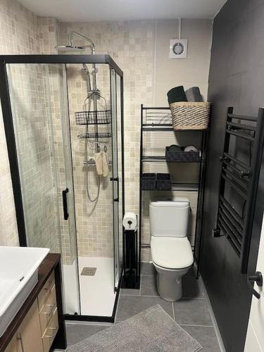 Et badeværelse på Apartamento en La Rioja