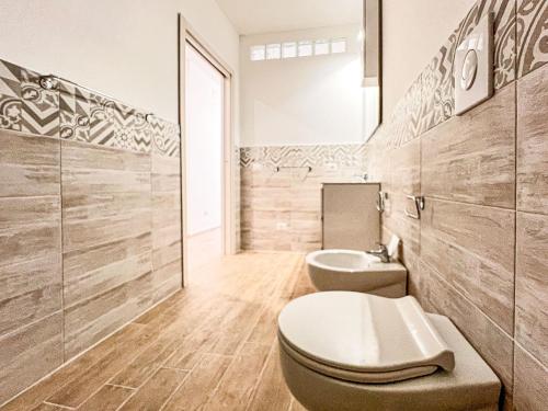 Et badeværelse på Albeleo Apartments