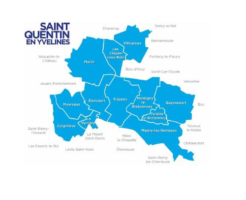 a vector map of saint vincent and the grenadines blue at St-Quentin-en-Yvelines Plusieurs appartements avec parking in Trappes