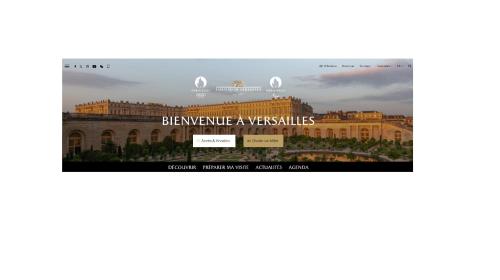 a screenshot of the welcome to versailles website at St-Quentin-en-Yvelines Plusieurs appartements avec parking in Trappes